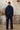 Crown Cargo Zip Sweatpants - Navy Blue