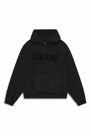 Real Artistic People Streetwear Culture Hoodie - Jet Black