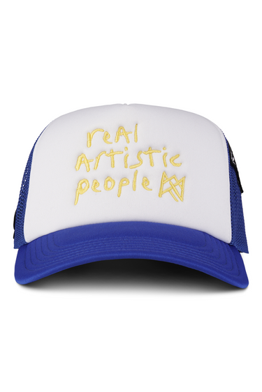 RealArtisticPeople Badge Trucker Cap - Royal Blue