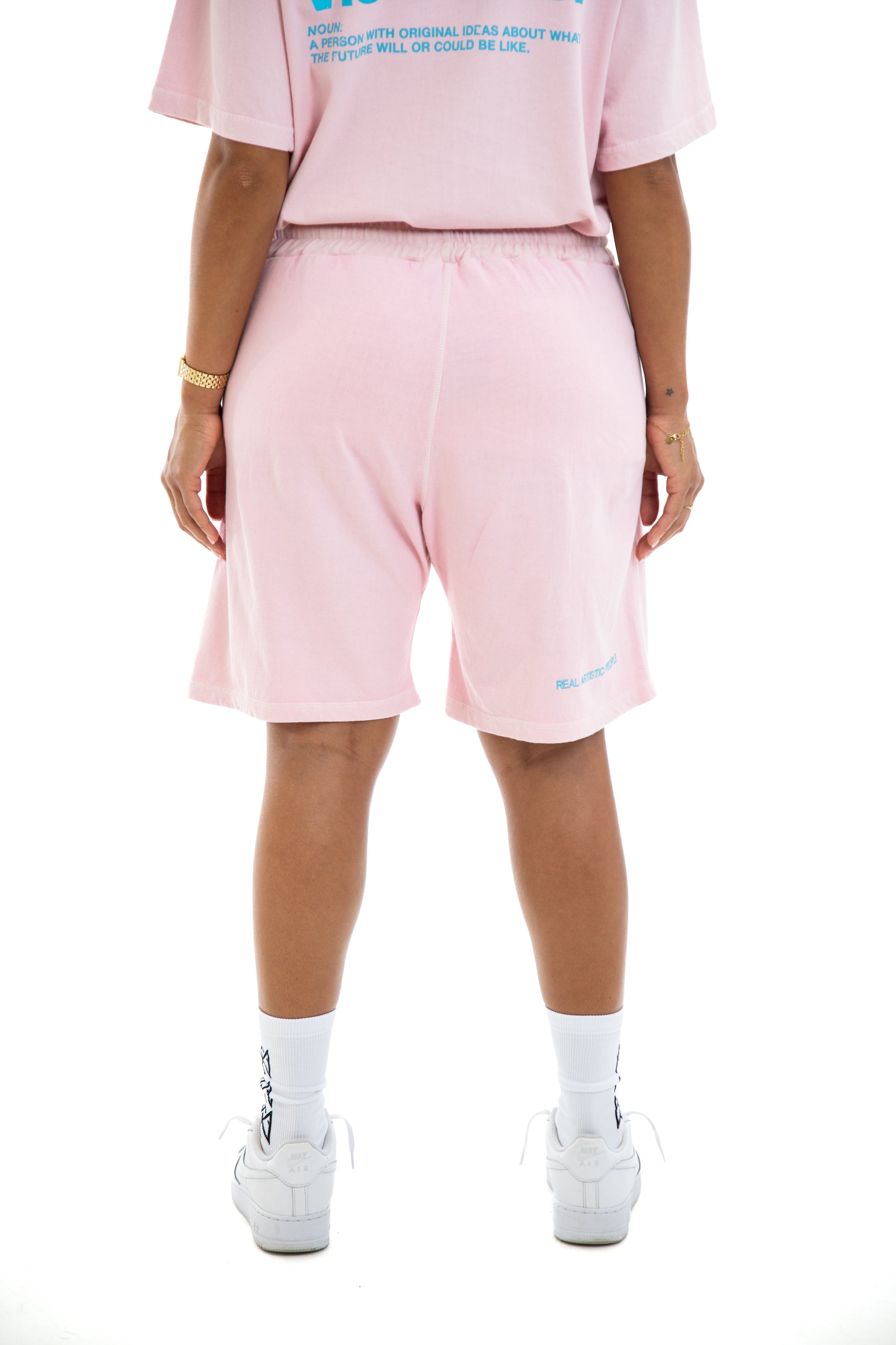 Heir Oversized Shorts Baby Pink - RealArtisticPeople