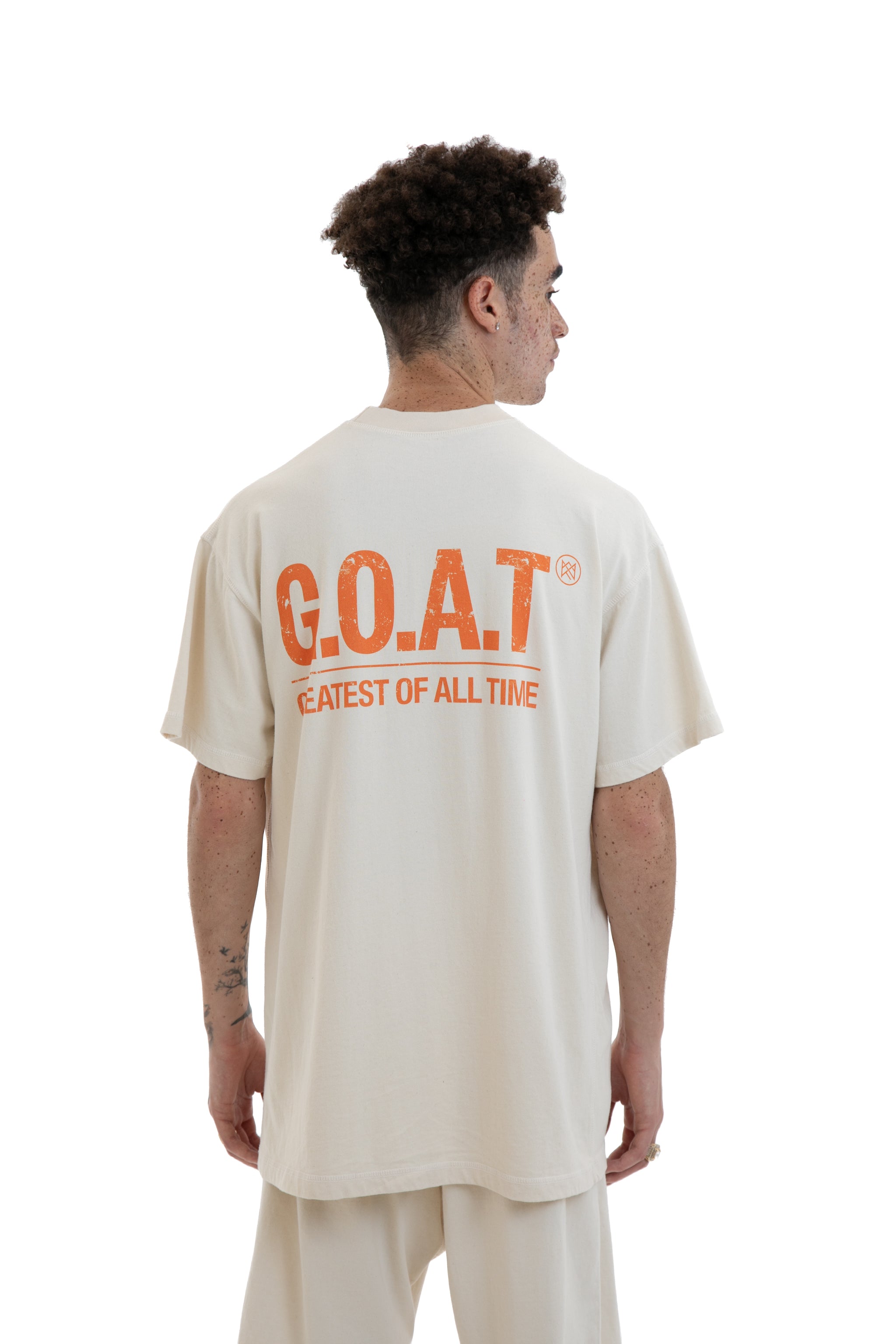 GOAT Heir Oversized Tee Off White - Real Artistic People