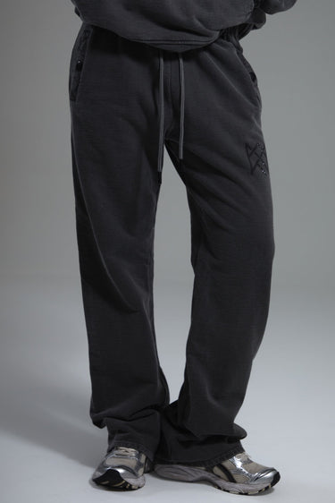 Crown Crystal Sweatpants - Charcoal