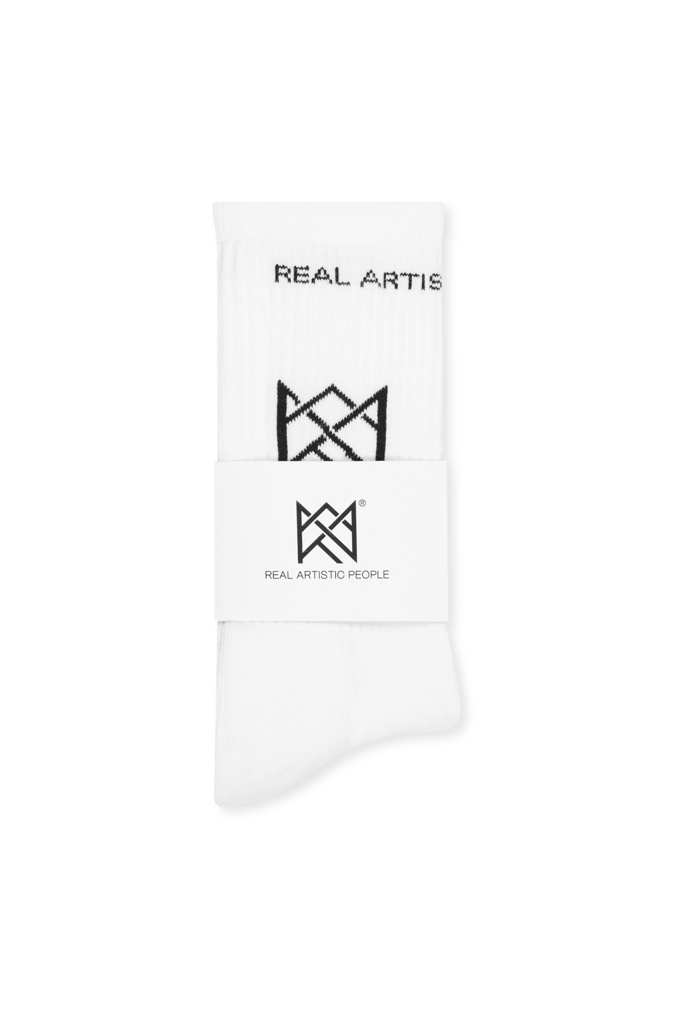 Crown Icon Socks - White