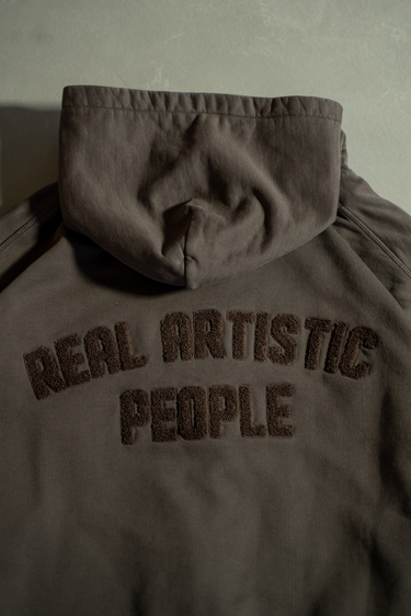 Royal Zip-Up Hoodie - Coffee Brown