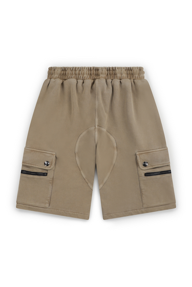 Badge Cargo Short - Taupe Beige