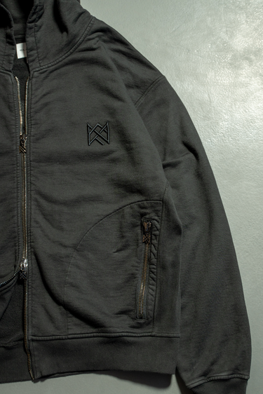 Royal Zip-Up Hoodie - Jet Black