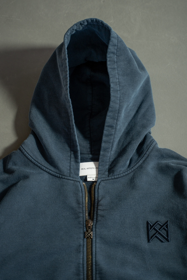 Royal Zip-Up Hoodie - Raven Blue