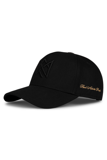 Crown Icon Snapback - Triple Black