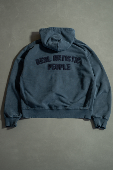 Royal Zip-Up Hoodie - Raven Blue