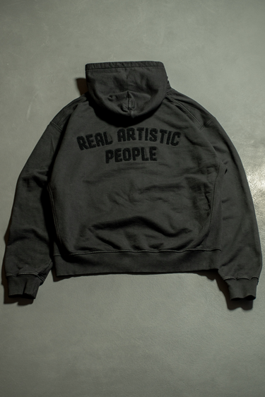 Royal Zip-Up Hoodie - Jet Black