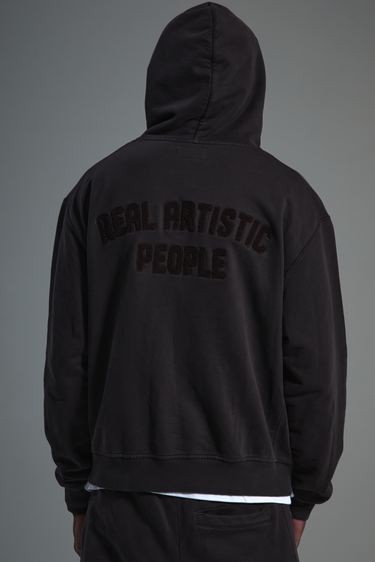 Royal Zip-Up Hoodie - Coffee Brown