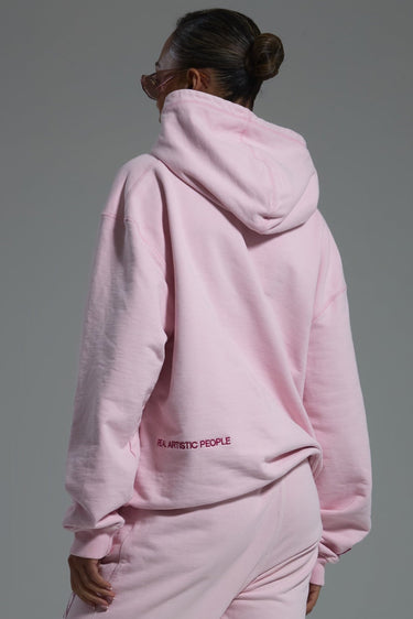 For The Culture Crystal Hoodie - Pink | Luxury British Streetwear