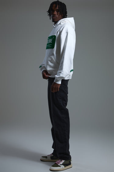 For the culture white chenille hoodie 