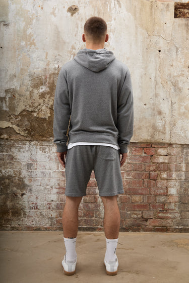 Crown Icon Shorts - Grey Melange