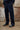Crown Cargo Zip Sweatpants - Navy Blue