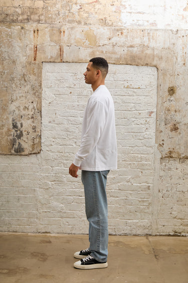 Crown Icon L/S Tee - White