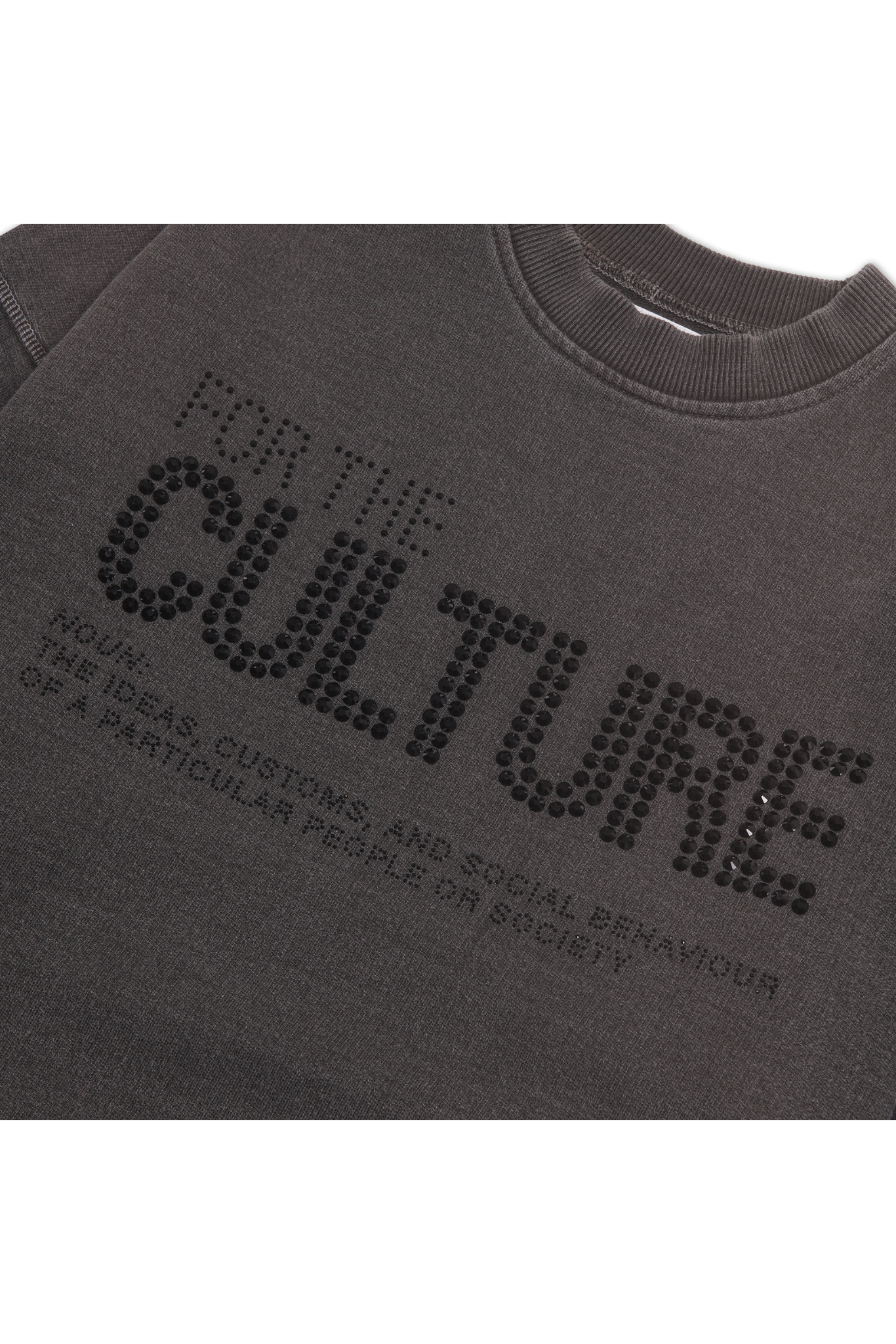 For The Culture Crystal Sweatshirt - Charcoal