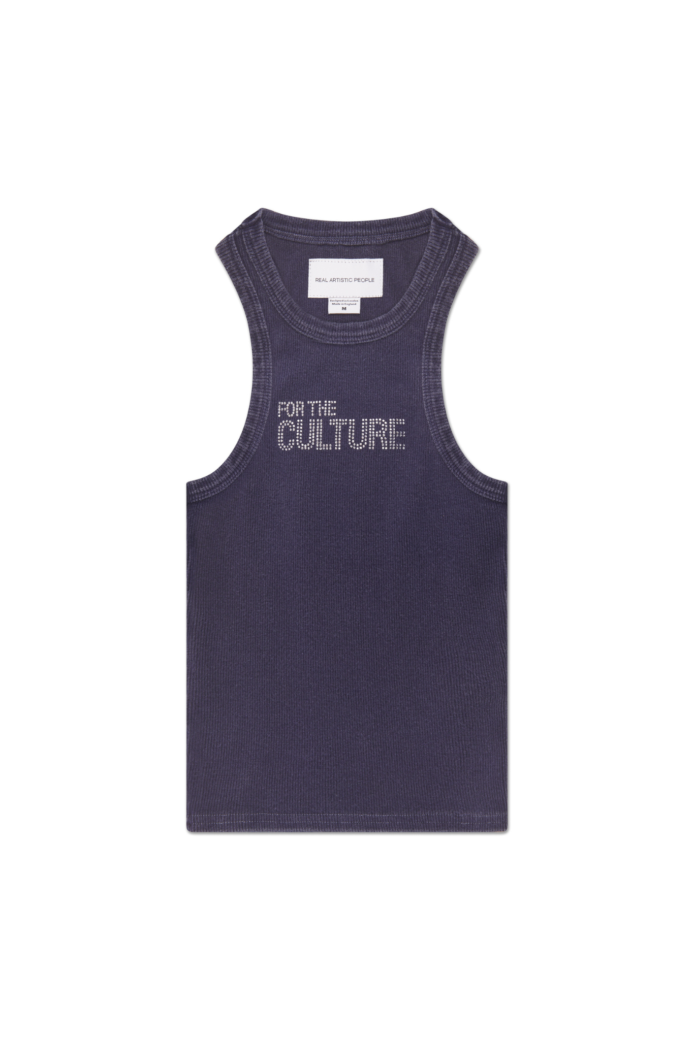 For The Culture Crystal Tank Top - Navy Blue
