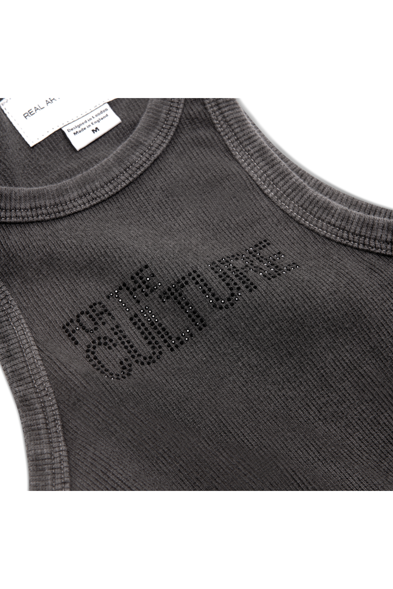 For The Culture Crystal Tank Top - Charcoal Grey