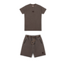 Real Artistic People - Oversized Heir Tee and Shorts Set - Vintage Chocolate