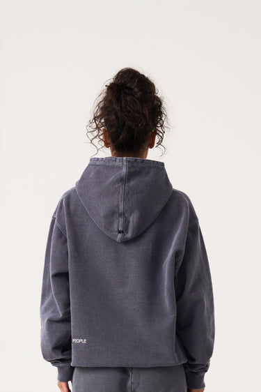 For The Culture Crystal Hoodie - Stone Wash Blue | Luxury British Streetwear