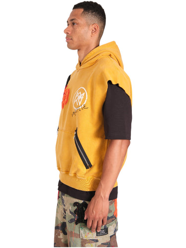 RealArtisticPeople Baron Sleeveless Hoodie - Sunflower Orange 