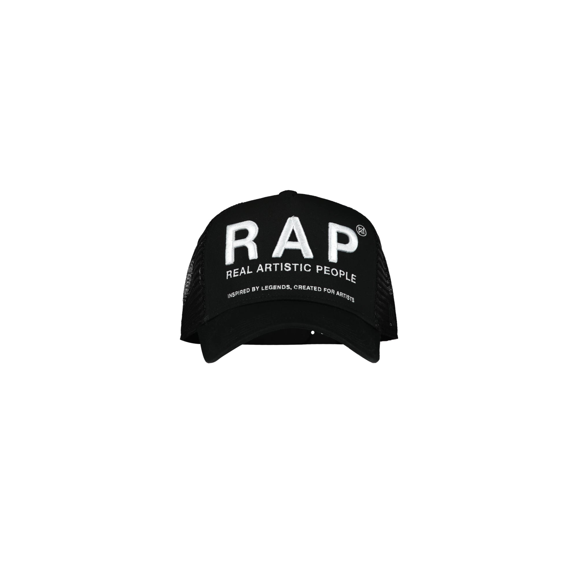 RAP Trucker Cap - Black/White